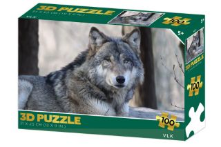 Obrázek z Puzzle 3D - Vlk 100 dílků 